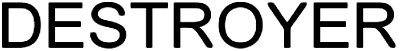 Destroyer logo for ZX Spectrum